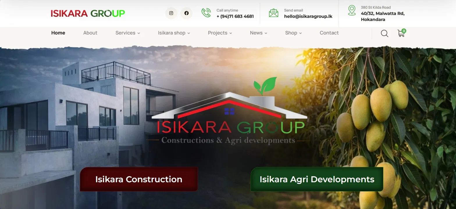 Isikara Group Website